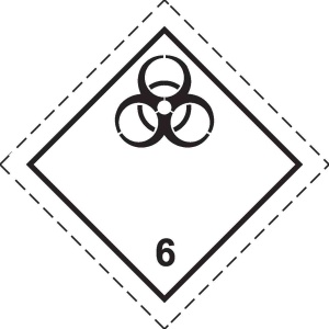 Наклейка Класс 6.2 Инфекционные вещества