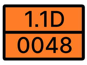 Табличка оранжевая 1.1D-0048