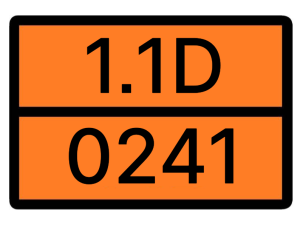Табличка оранжевая 1.1D-0241