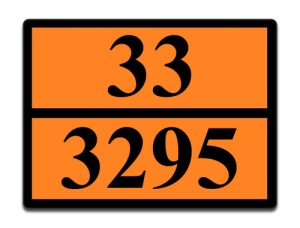Табличка оранжевая 33-3295. Газовый конденсат