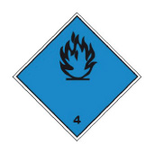 Наклейка Класс 4.3 Вещества, выделющие легковоспламеняющиеся газы