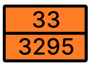 Табличка оранжевая 33-3295. Газовый конденсат