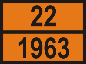 Табличка оранжевая 22-1963