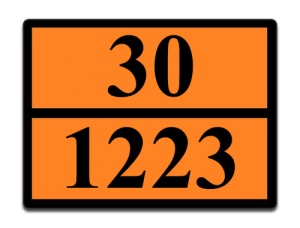 Табличка оранжевая 30-1223. Керосин