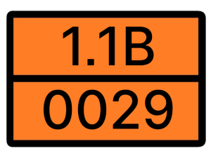Табличка оранжевая 1.1B-0029