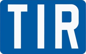 Табличка ТIR (400х250мм). Светоотражающая
