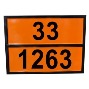 Табличка оранжевая 33-1263