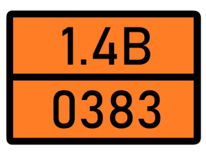 Табличка оранжевая 1.4В-0383