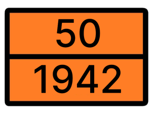 Табличка оранжевая 50-1942