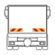 Табличка из 2х шт стандарт RF 70 для грузовика. Италия